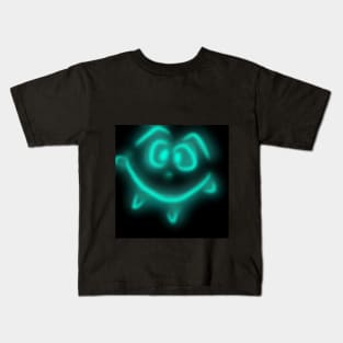 Blue monster neon Kids T-Shirt